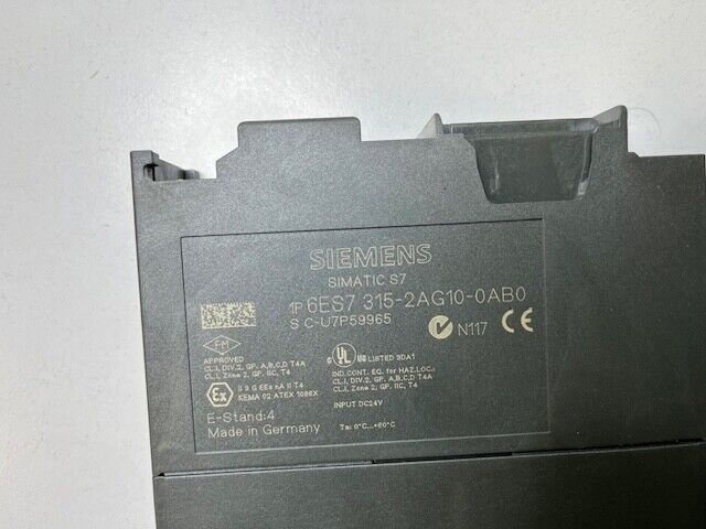 SIEMENS 6ES7315-2AG10-0AB0 SIMATIC S7-300 CPU 315-2DP