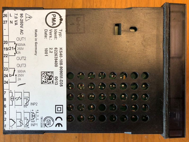 Weishaupt KS40 Temperaturregler KS40-108-9090M-D35 90-250V