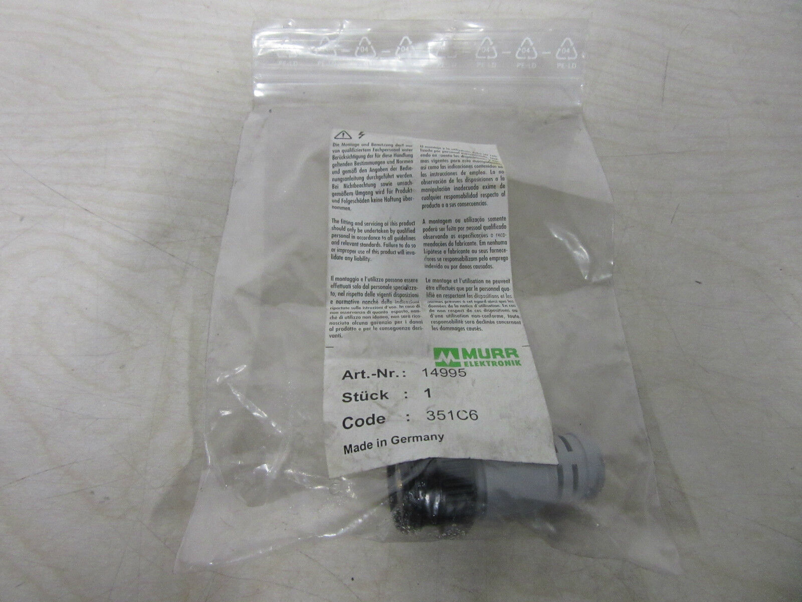 Murr Elektronik Art.-Nr.: 14995 Code: 351C6 -unused-