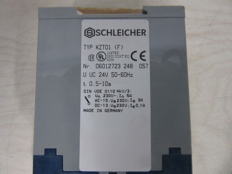 SCHLEICHER  KZT01 (F) 24V 50-60Hz 0,5-10s Zeitrelais