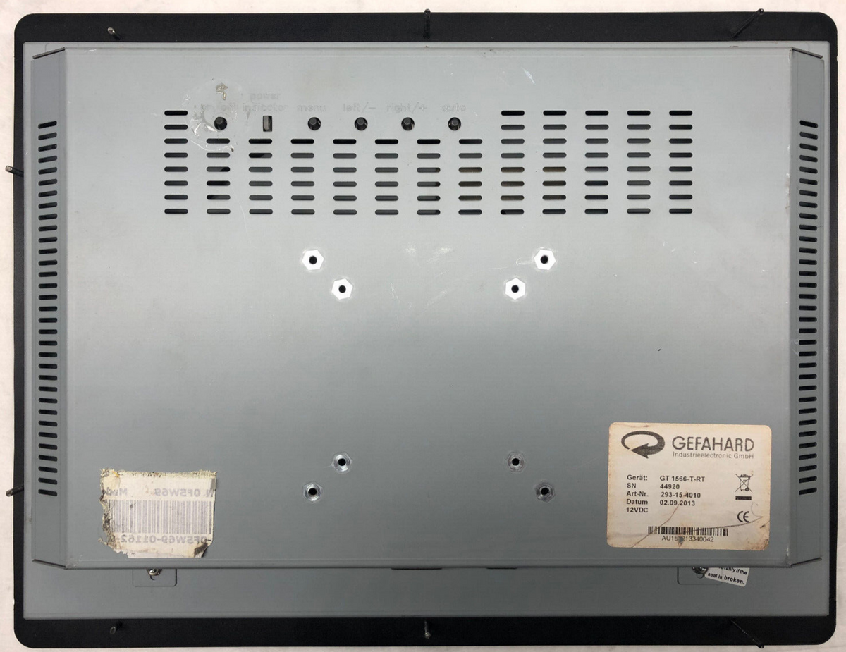 GEFAHARD GT 1566-T-RT Touch Monitor