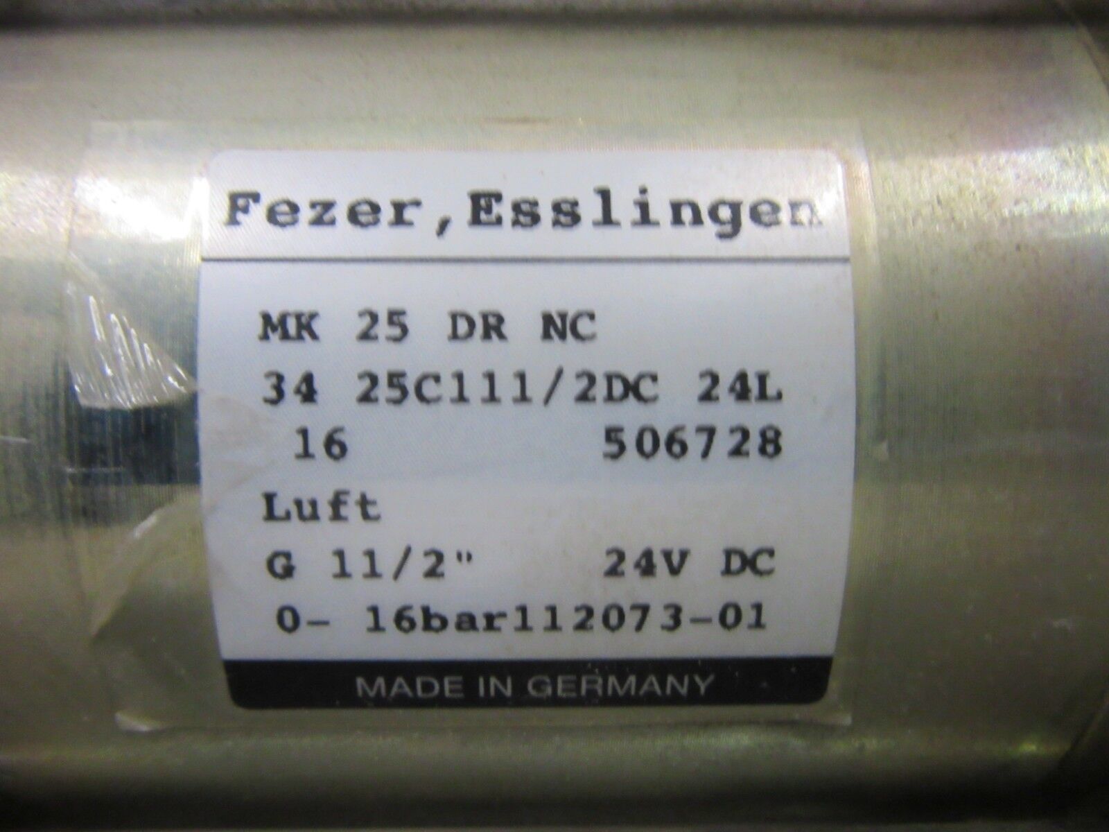 Fezer Esslingen MK 25 DR NC 34 25C111/2DC 24L G 11/2" 0-16bar