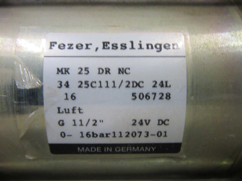Fezer Esslingen MK 25 DR NC 34 25C111/2DC 24L G 11/2" 0-16bar