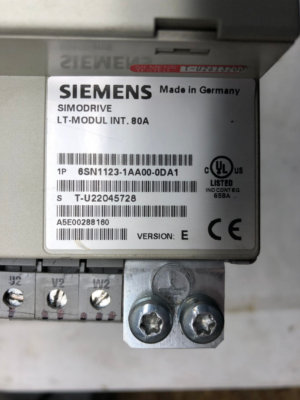 Siemens 6SN1118-0NJ01-0AA1 Version B SIMODRIVE Steuergerät m. Simodrive LT-Modul