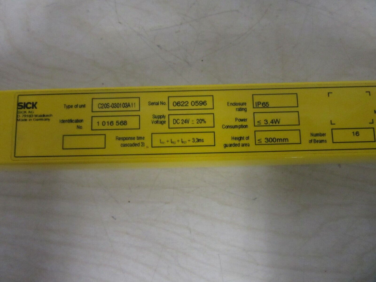 Sick C20E-030303A11 C20S-030103A11 UE 10-3OS2D0 Transmitter Receiver C2000