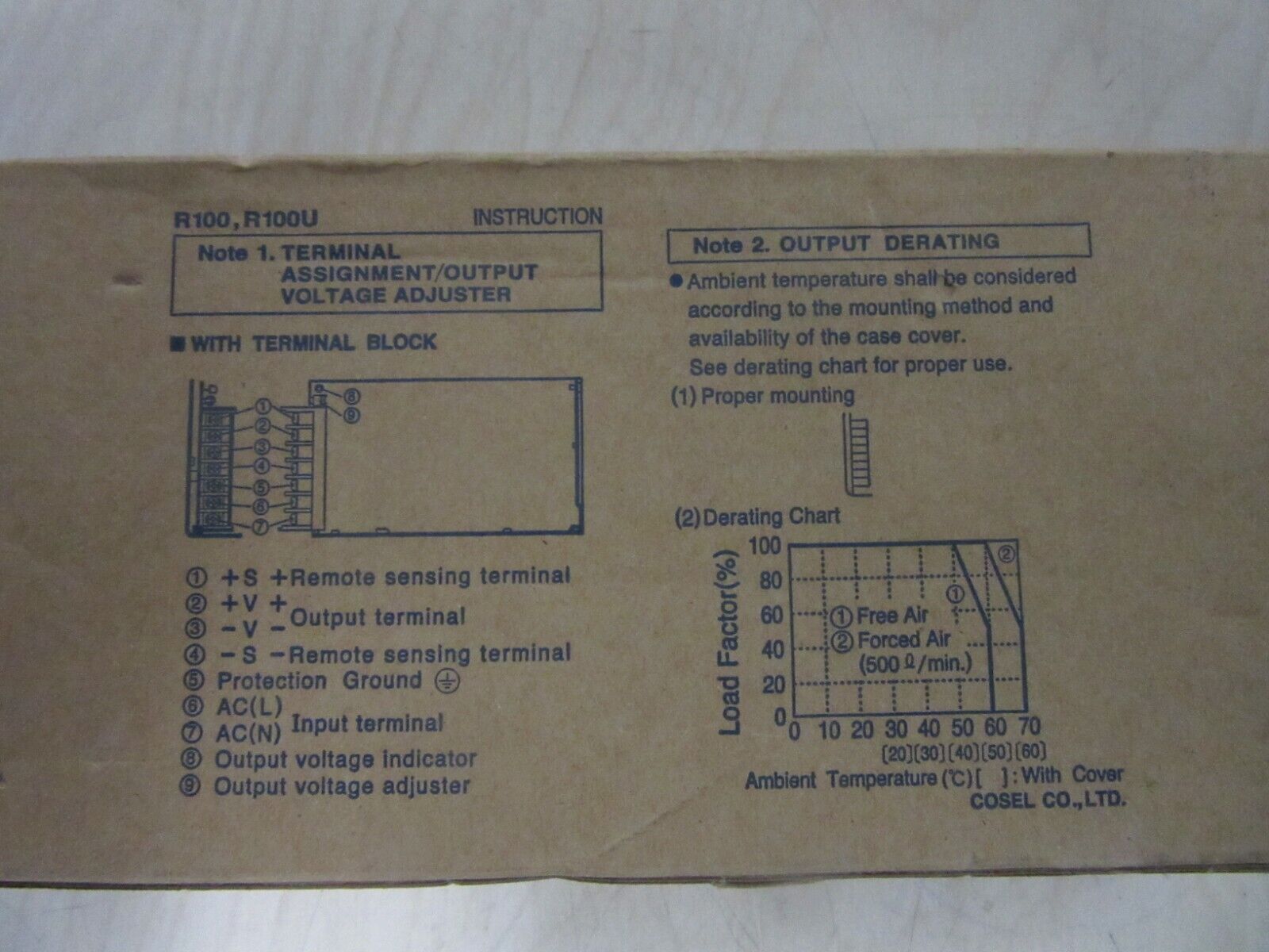 Cosel R100-24M Power Supply R series