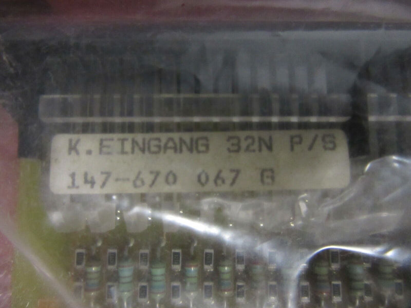 Schlafhorst K.Eingang 32N P/S 147-670 067G