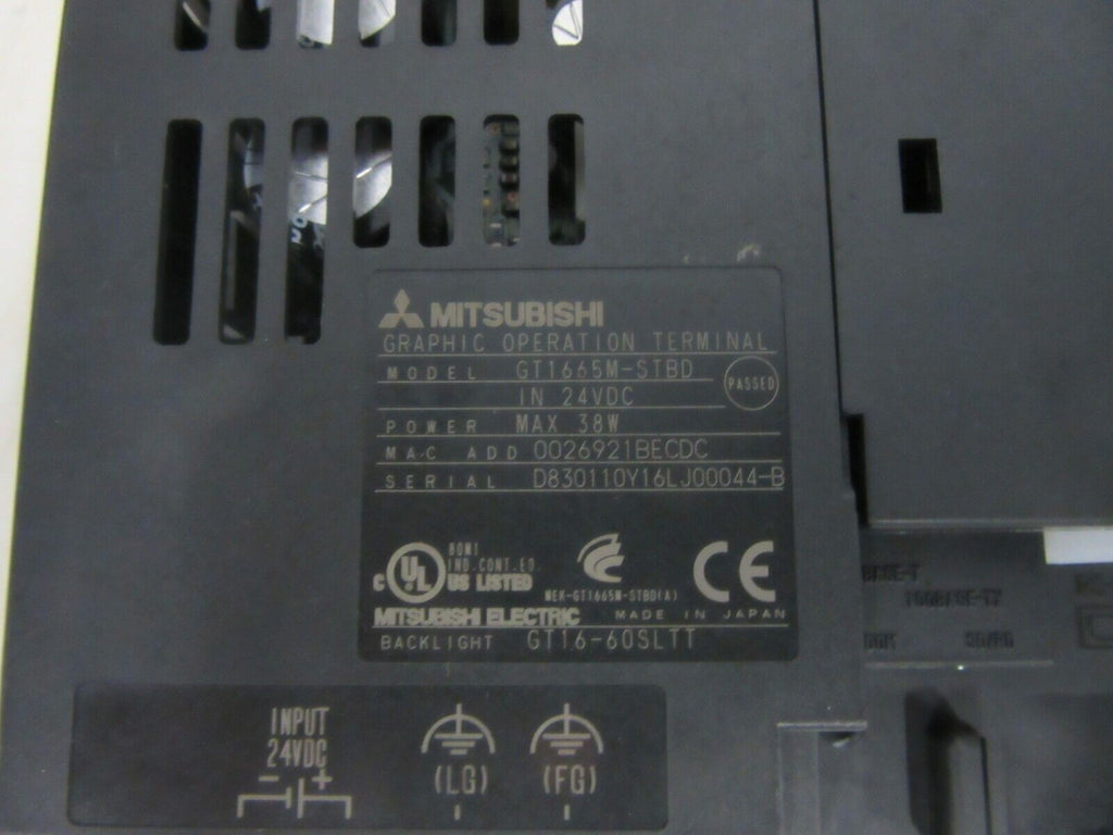Mitsubishi Graphik Operation Terminal GOT1000 GT1665M-STBD