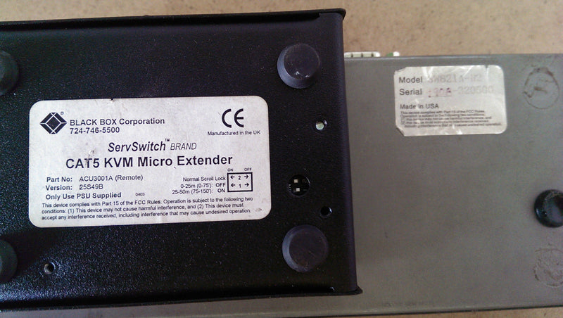 Black Box ServSwitch Jr. + CAT5 KVM Micro Extender 724-746-5500