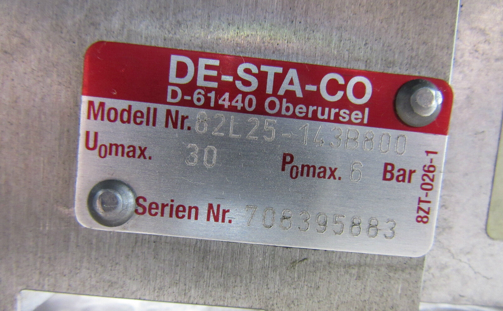 Destaco 82L25-143B800 6bar