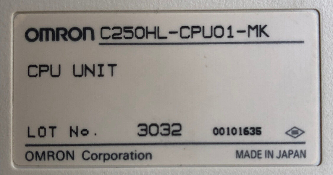 OMRON CPU-Unit C250HL-CPU01-MK