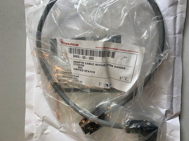 Edwards Adapter cableactive strn Gauge item No. D400-03-060