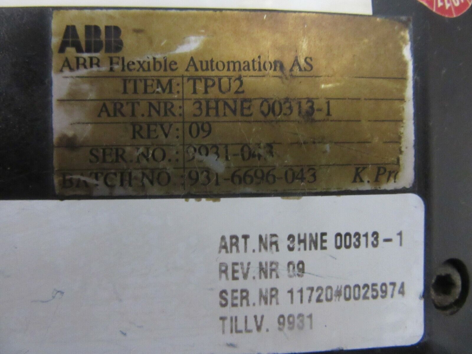 ABB Programmiergerät 3HNE00313-1