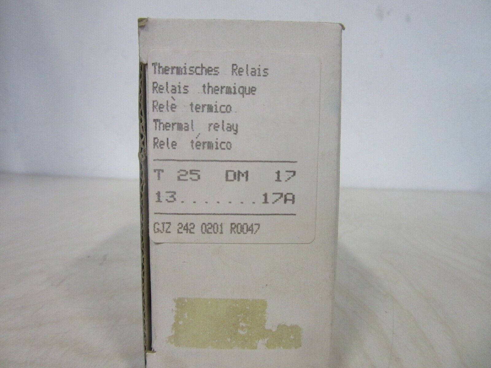 BBC Brown Boveri Thermische Relais T25 DM17 