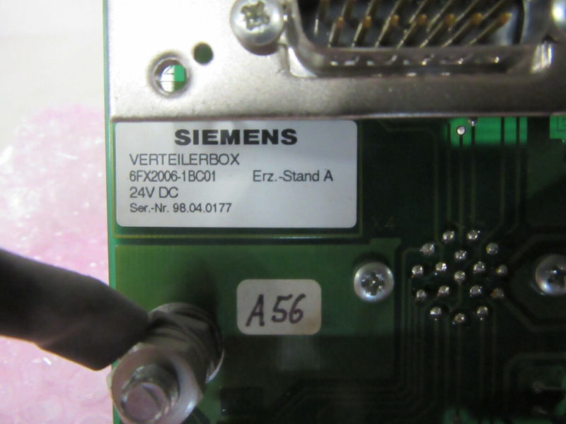 SIEMENS VERTEILERBOX 6FX2006-1BC01 Erz.-Stand A DC 24V 10VA 
