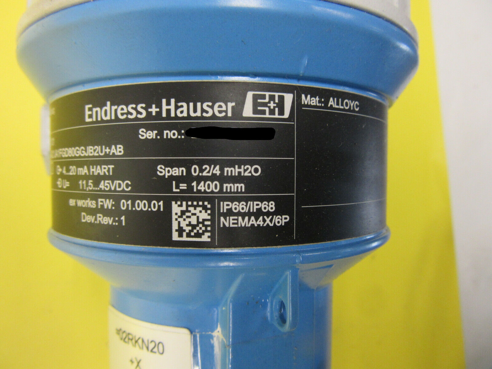 Endress Hauser Deltapilot M FMB51-17F0 Drucktransmitter