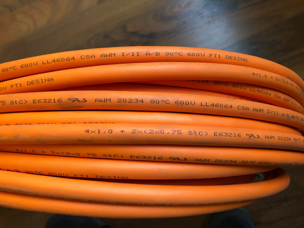 Kabel Servomotor  Länge: 36 m, techn. Daten siehe Fotos: AWM Style 20234