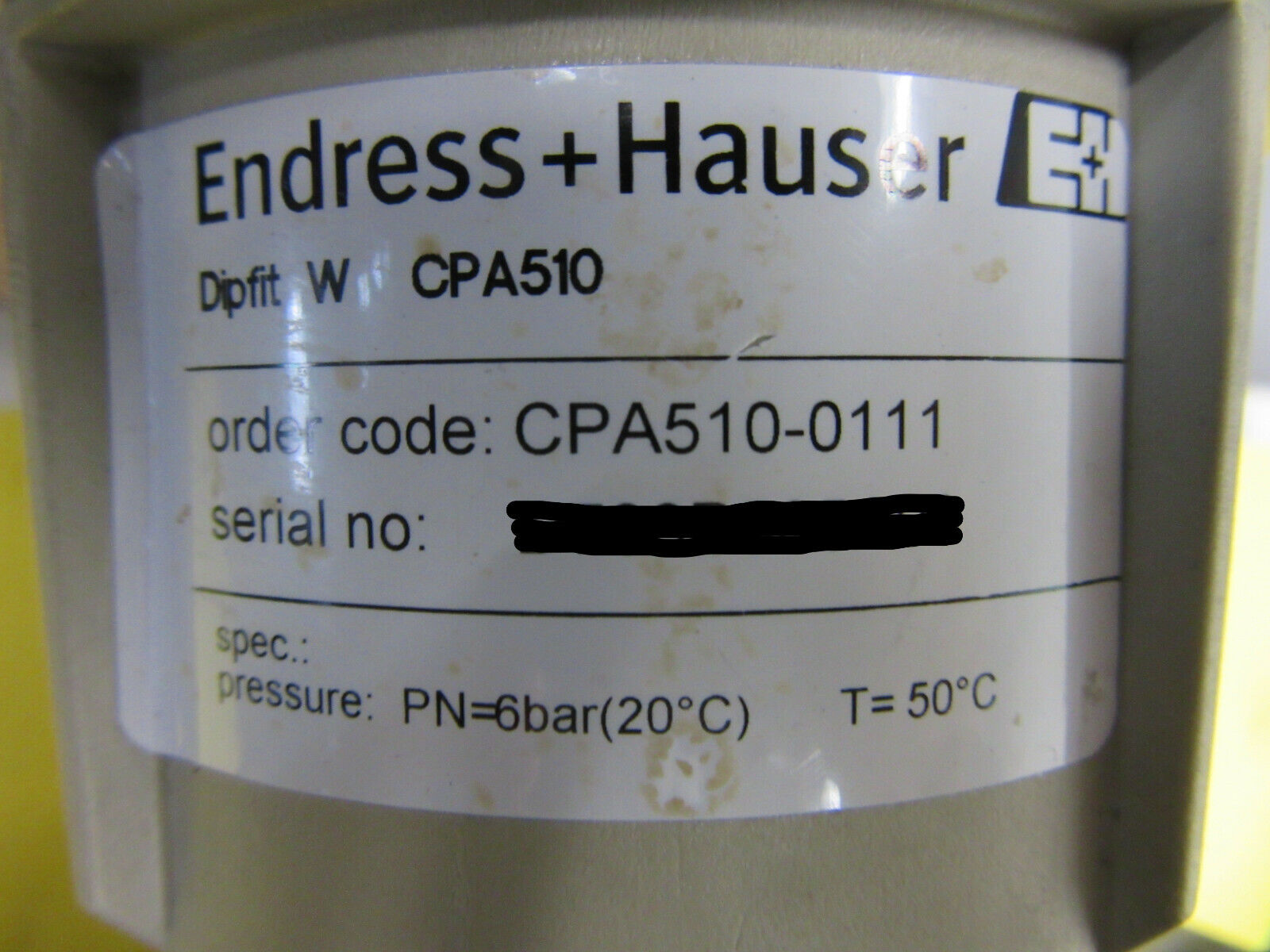 Endress + Hauser Dipfit W CPA510 Eintaucharmatur CPA510-0111