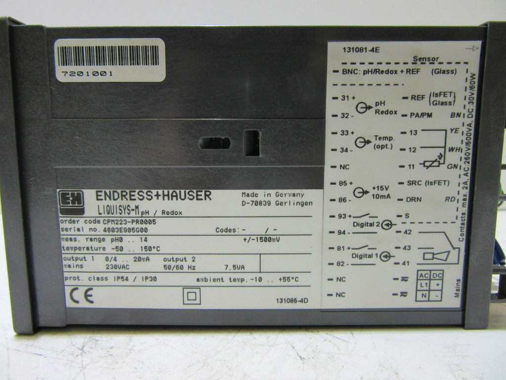 Endress + Hauser Liquisys M CPM223-PR0005