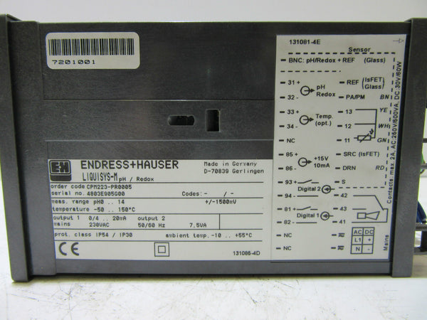 Endress + Hauser Liquisys M CPM223-PR0005