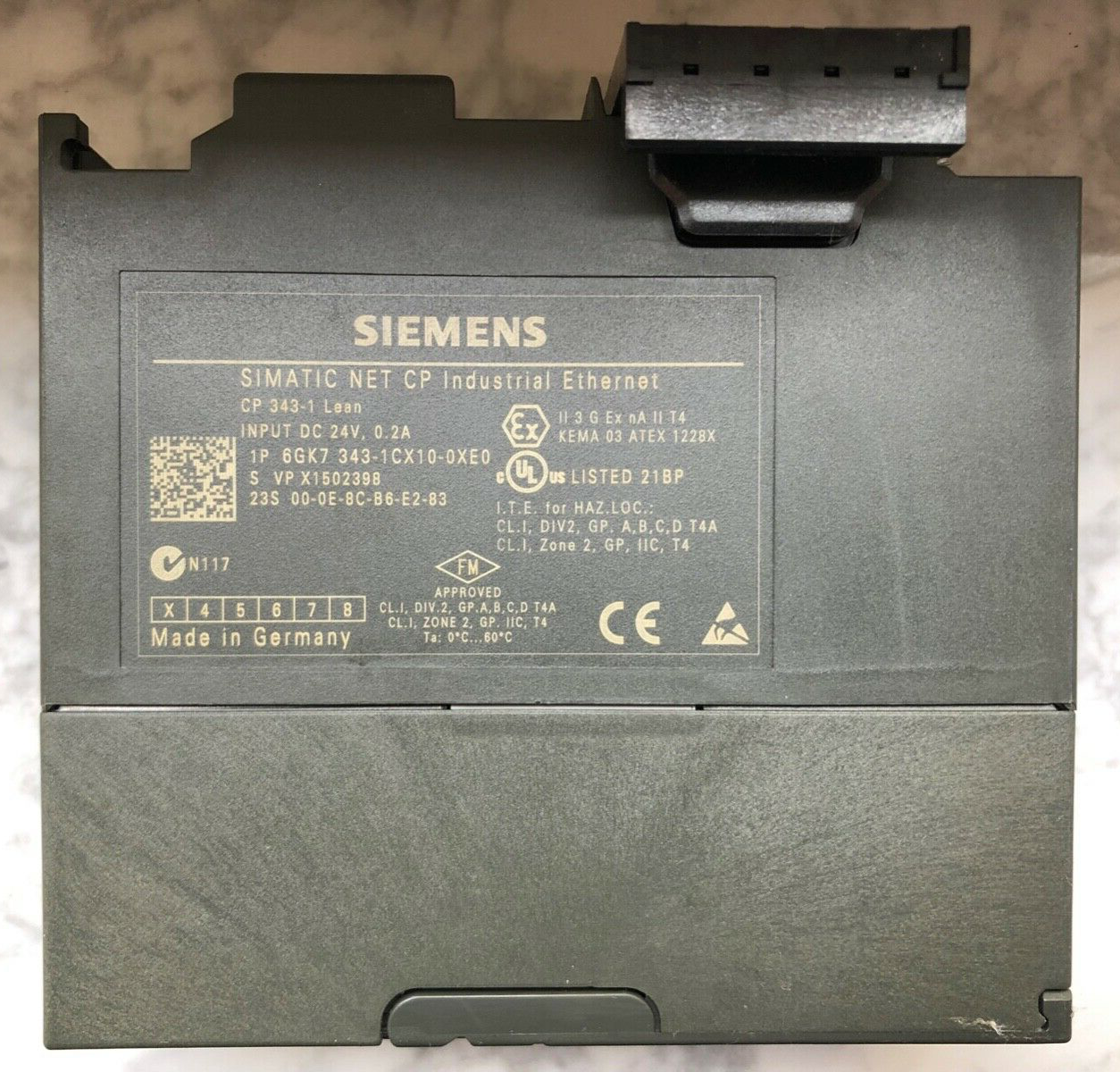 SIEMENS SIMATIC NET 6GK7 343-1CX10-0XE0 E:03