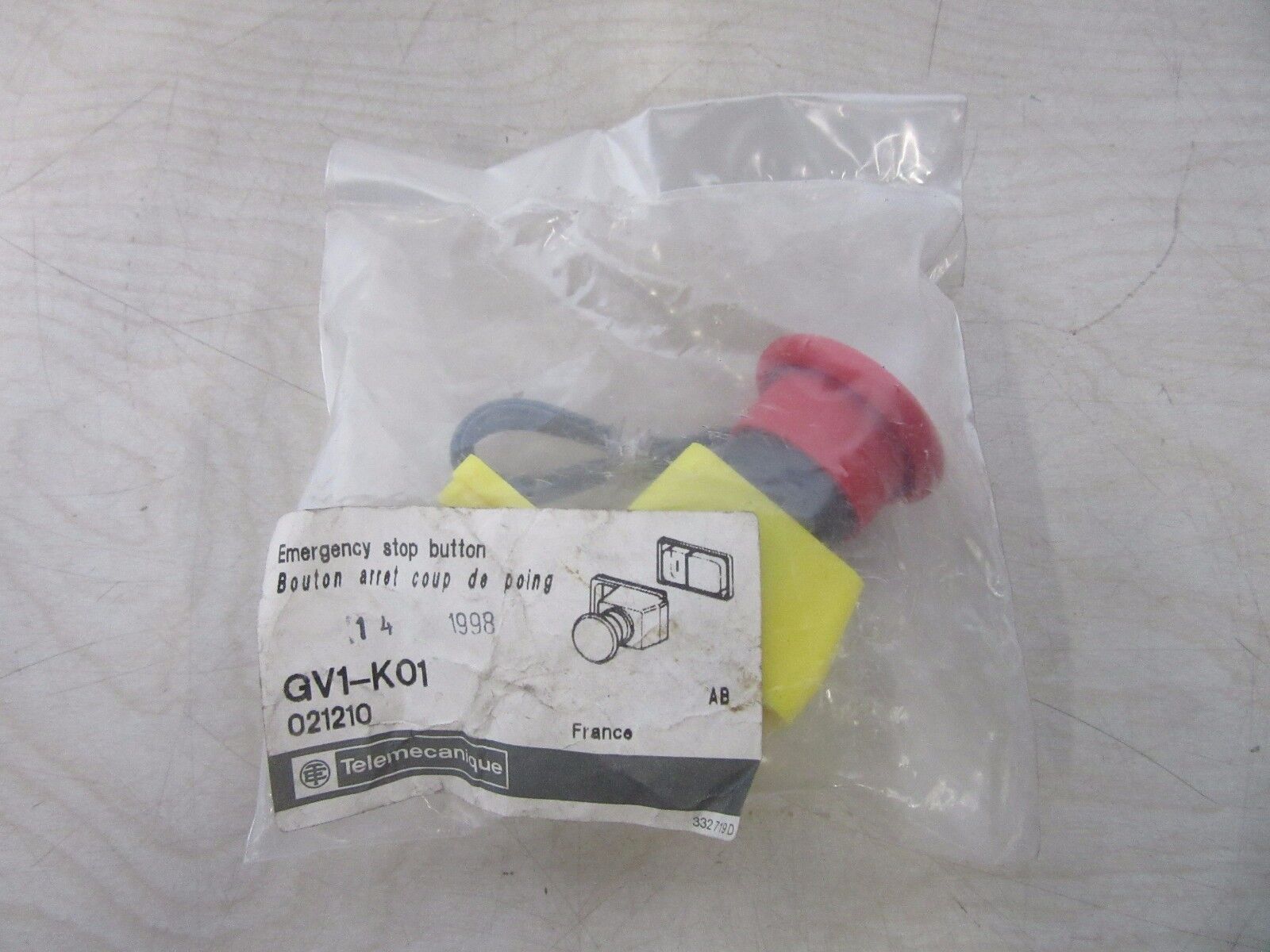 Telemecanique GV1-K01 Emergency Stop Button