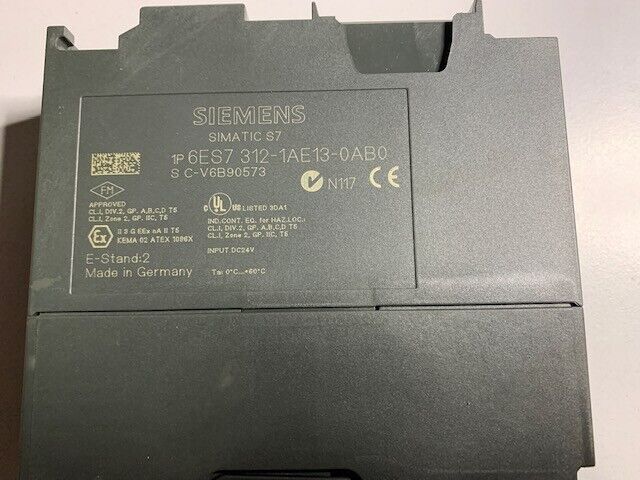 SIEMENS SIMATIC S7 6ES7 312-1AE13-0AB0 E-Stand: 2