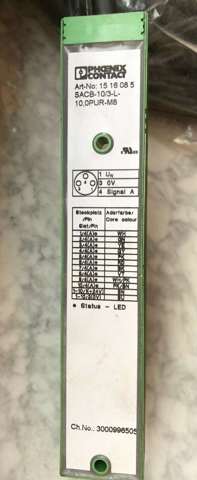 PHOENIX CONTACT SABC-8/3-L-10,0PUR-M8 Sensor-/Aktor-Box 1516085