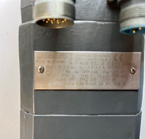 Siemens 1FT6041-4AK71-4AL0-Z OPTICAL ENCODER B01 2048
