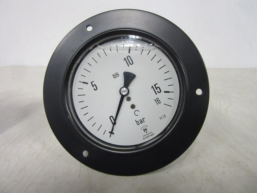 Henschen Manometer 0-16 bar -unused-