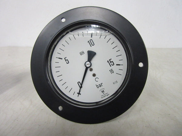 Henschen Manometer 0-16 bar -unused-