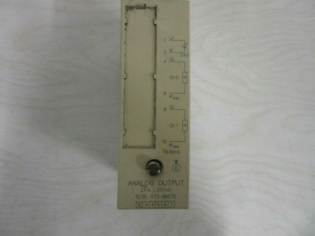 Siemens Simatic S5 Analog Output 6ES5 470-8MC12 E-Stand: 02