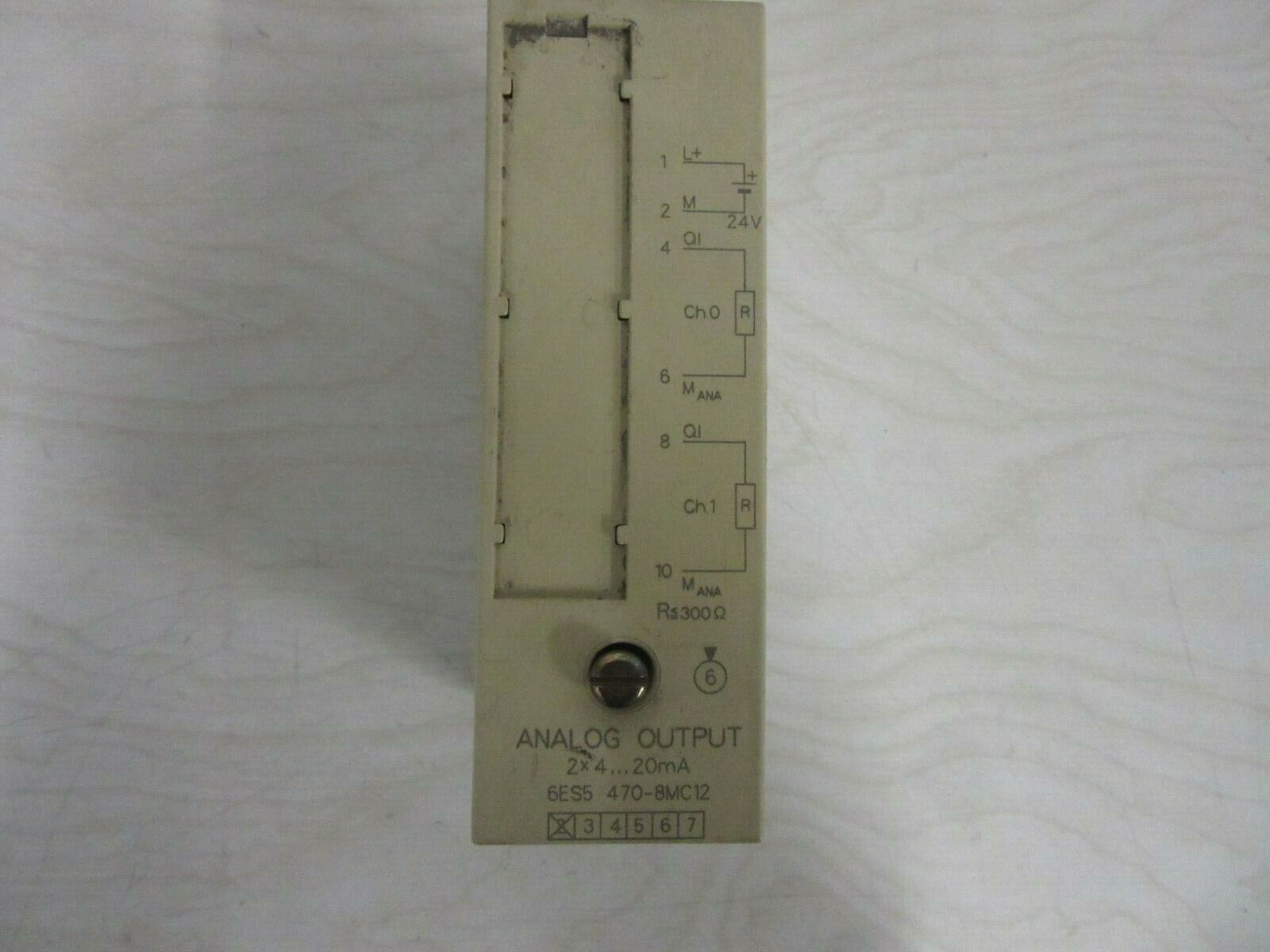 Siemens Simatic S5 Analog Output 6ES5 470-8MC12 E-Stand: 02