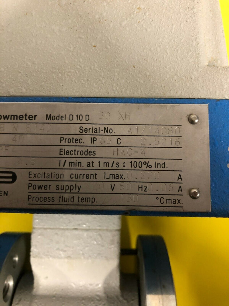 Fischer Porter Magnetic Flowmeter D 10 D 30 XM 8908 N 8140