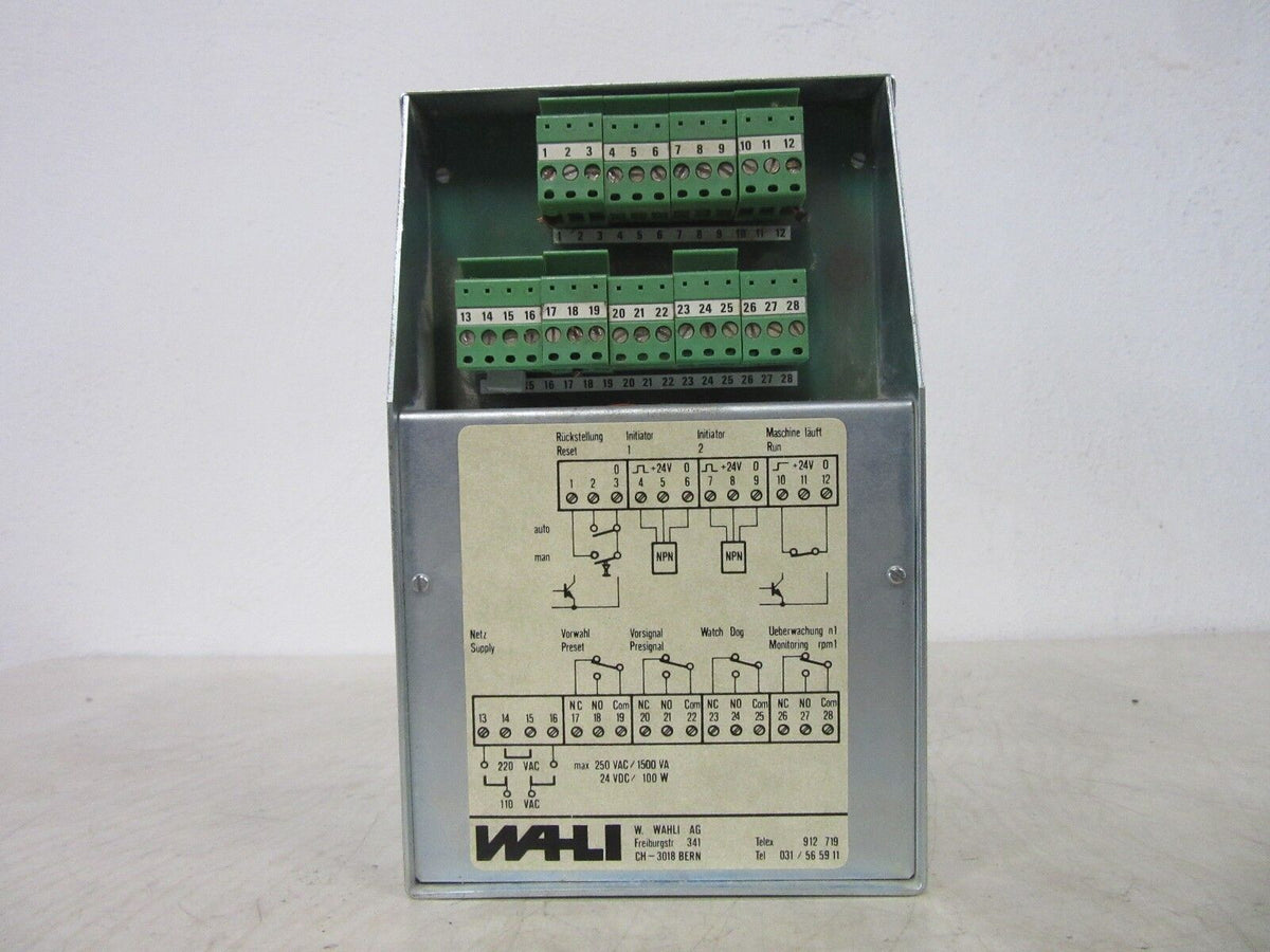 Rieter EZA 1 WAHLI 250 VAC 24 VDC