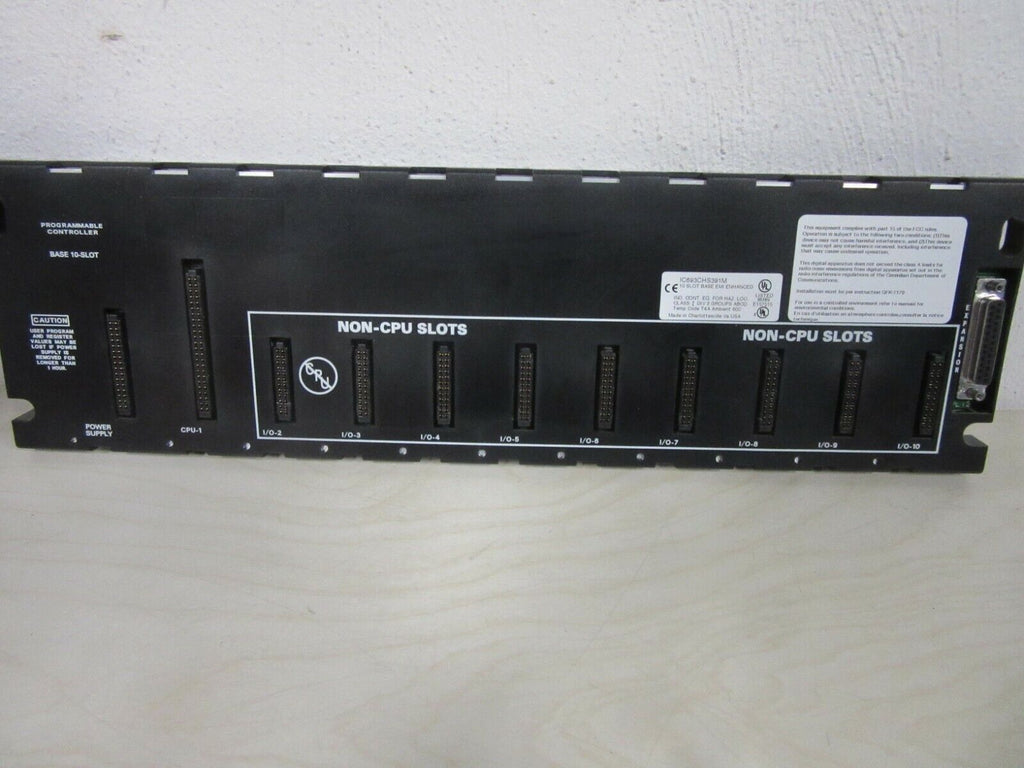 GE FANUC IC693CHS391M 10 SLOT BASE EMI ENHANCED