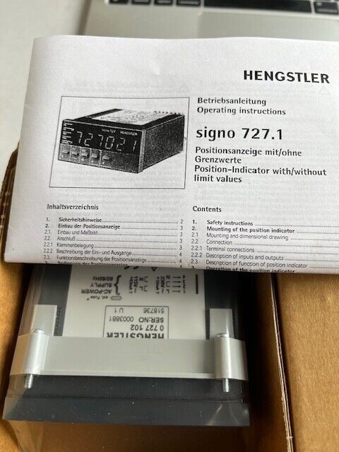 HENGSTLER Nr. 0727 102 Zähler/counter SIGNO 727
