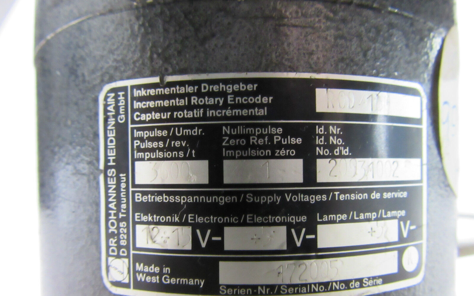 Heidenhain ROD 160 Inkrementeller Drehgeber Id.Nr. 20931002