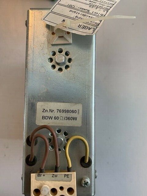 Bremswiderstand 60-OHM-360W-PPuls 