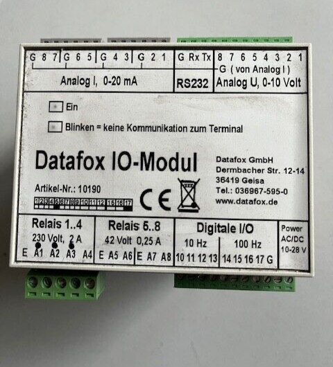 DATAFOX IO-MODUL NR.: 10190