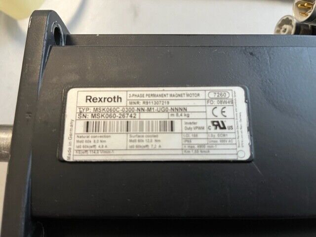 Rexroth MSK060C-0300-NN-M1-UG0-NNNN Servomotor R911307219