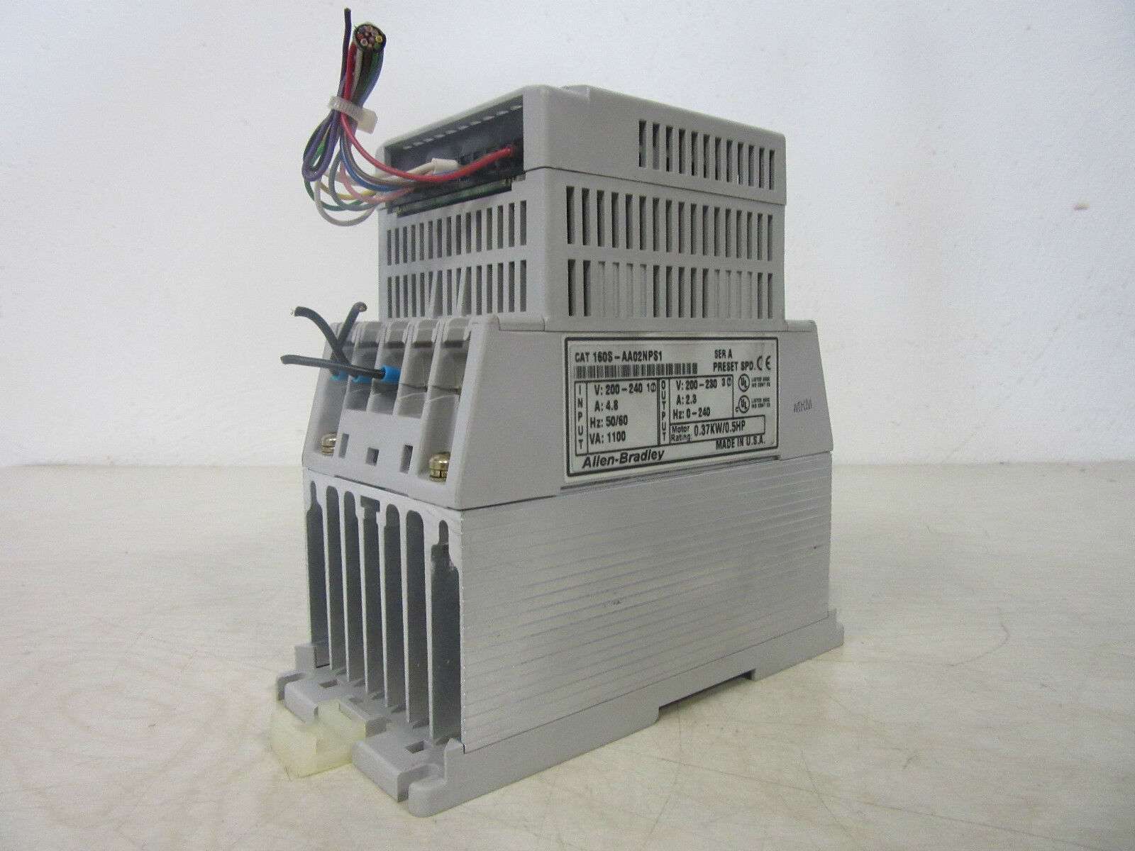 Allen-Bradley CAT 160S-AA02NPS1 Motor Rating: 0.37KW/0.5HP