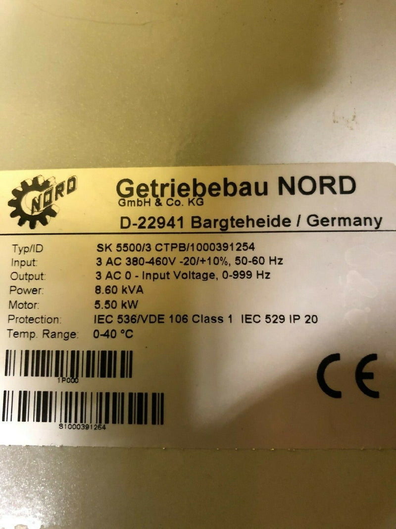 Nordac Vector Getriebebau Nord SK 5500/3CTPB 5,5kW 