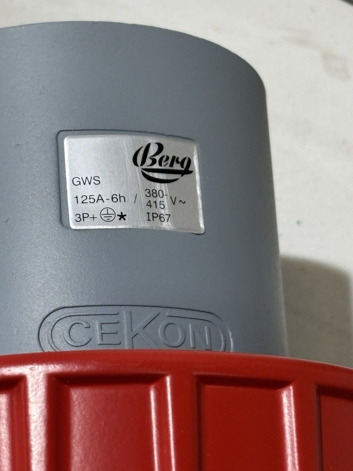 CEKON Stecker Alu 4p 125A 6h GWS 4125.06-42 OVP
