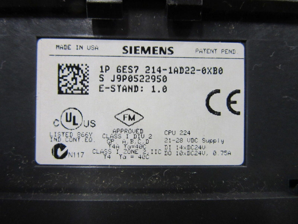 Siemens 1P 6ES7 214-1AD22-0XB0 -used-
