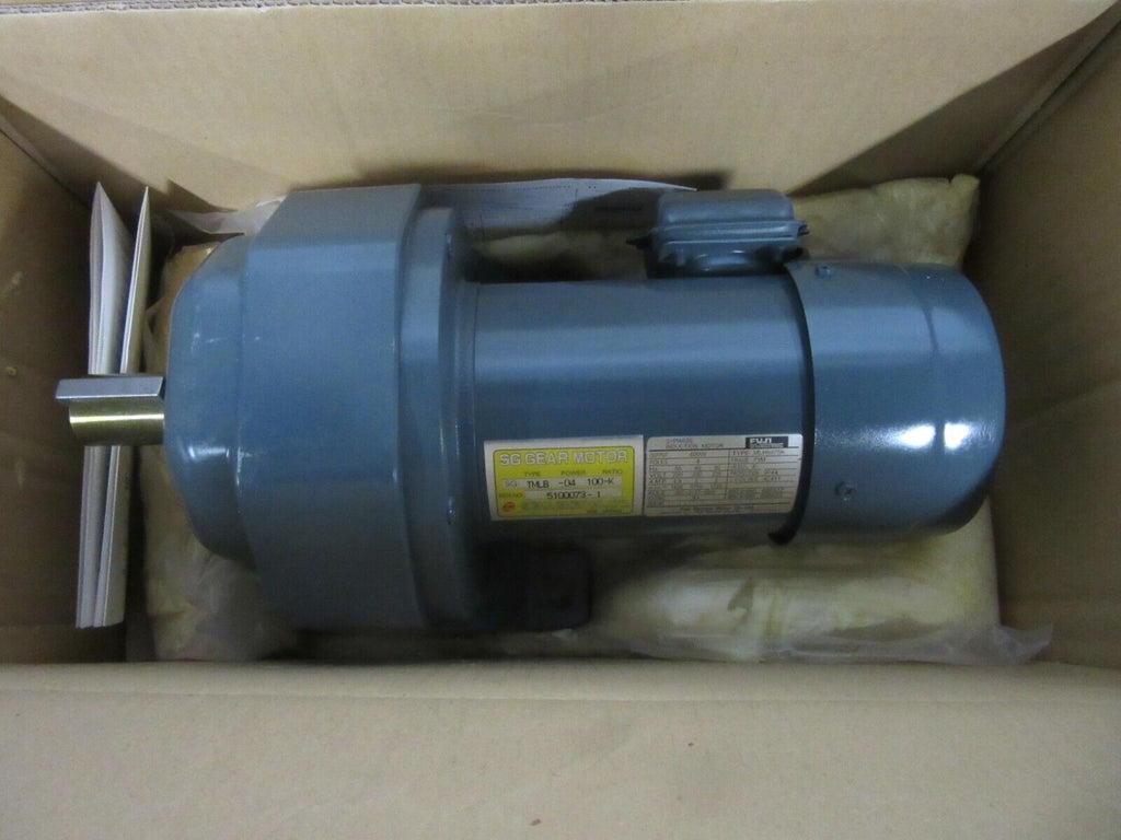 Fuji Electric 3~Phase Induction Motor MLH6075K SG Gear Motor SG-TMLB-04 100-K