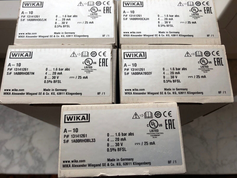 WIKA A-10 13141261 Druckmessumformer 0-1,6 bar