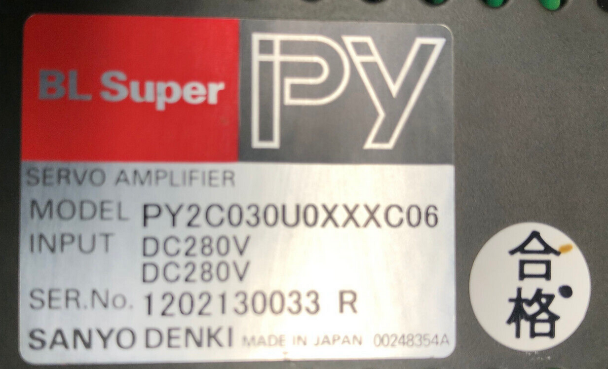 SANYO DENKI PY2C030U0XXXC06 Servo Amplifier