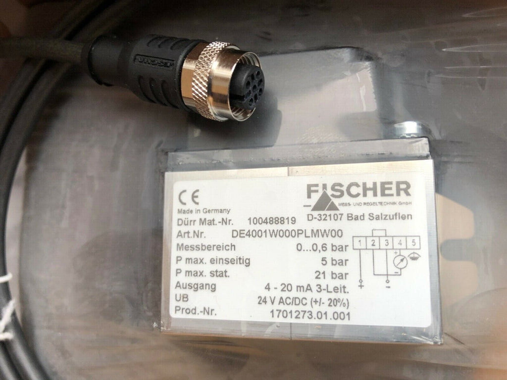 Fischer Differenzdrucktransmitter DE40 DE4001W000PLMW00 0-0,6 bar