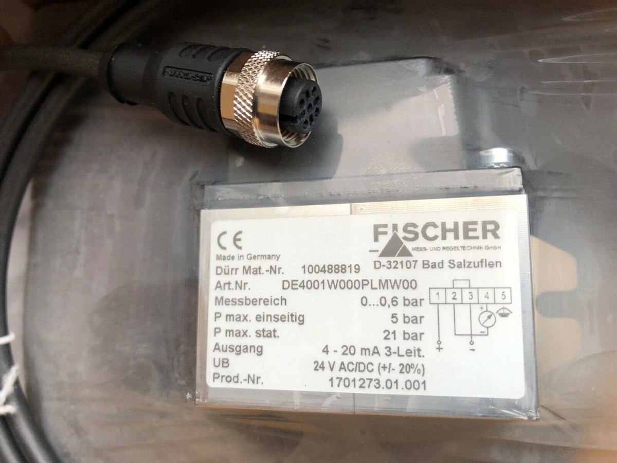 Fischer Differenzdrucktransmitter DE40 DE4001W000PLMW00 0-0,6 bar